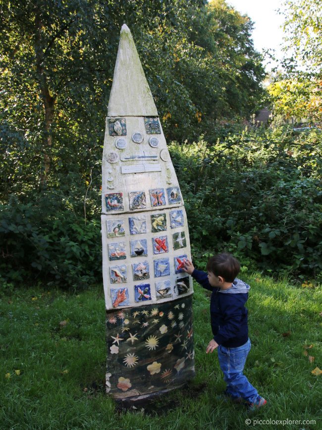 Sculptures at Corny Reach Entrance, Dukes Meadows