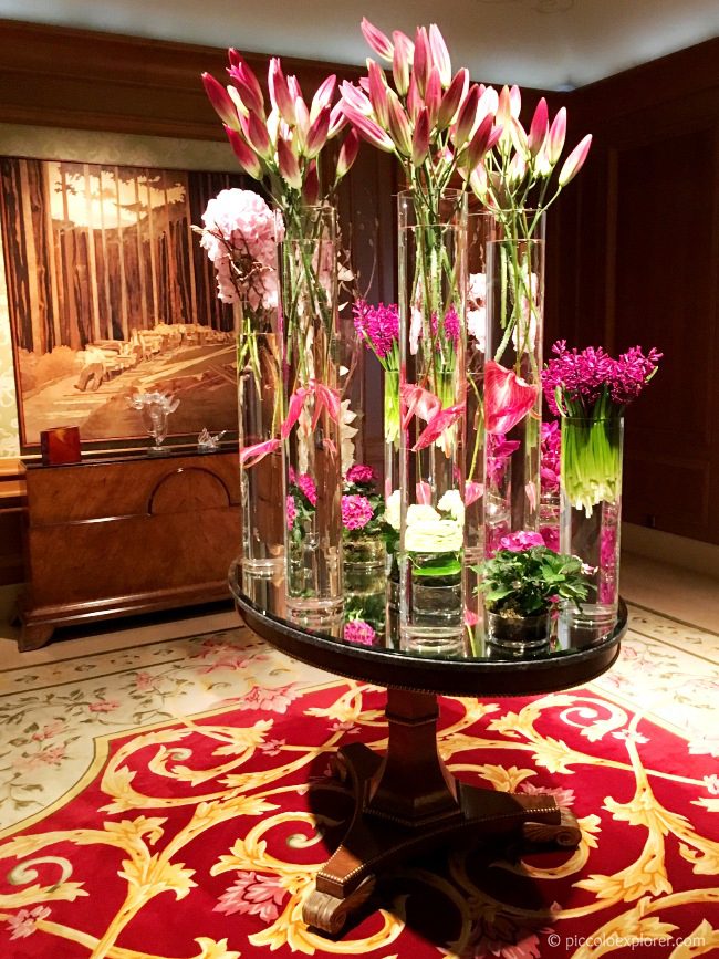 Flowers at the Reception area - Four Seasons Prague