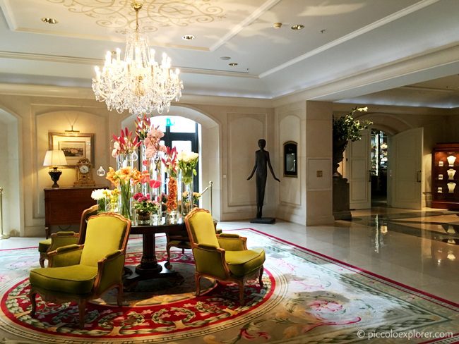Lobby at the Four Seasons Hotel Prague
