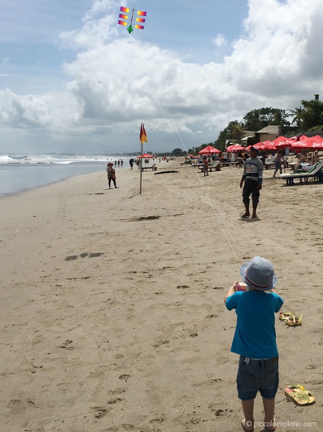 Kite Flying on Seminyak Beach, Bali