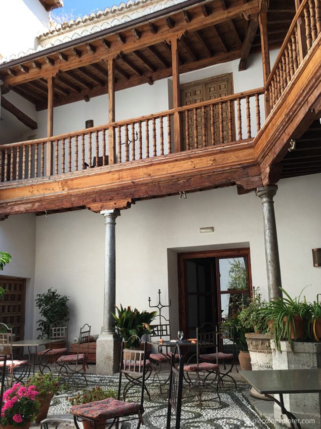 Inner courtyard at Palacio Conde de Cabra, Granada