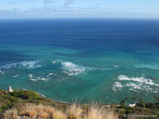View of the Pacific Ocean from Diamond Head
