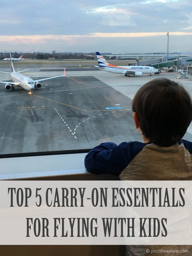 Our top 5 carry-on essentials for traveling with young kids