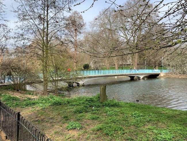 Blue Bridge in St James's Park London