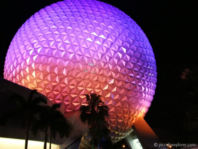 Epcot Spaceship Earth sphere, Walt Disney World, Orlando, Florida