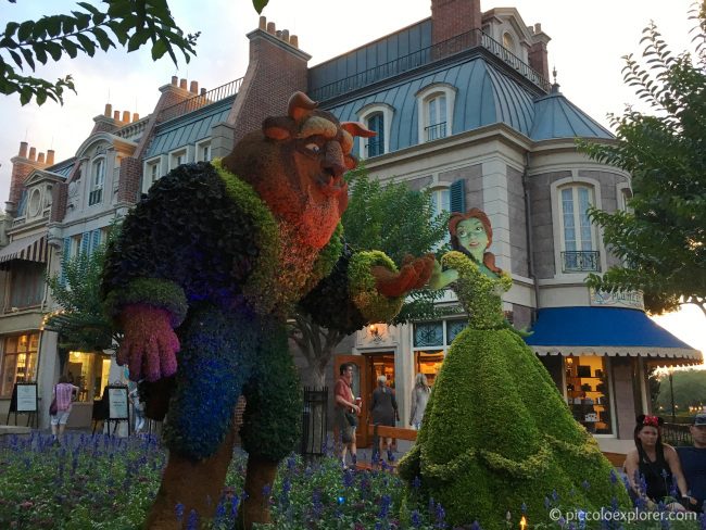 Beauty and the Beast topiary, Epcot International Flower & Garden Festival, Walt Disney World, Orlando