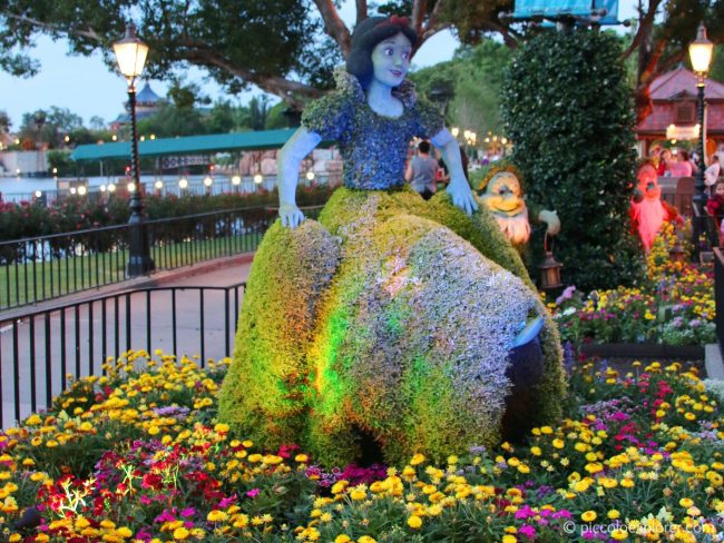 Snow White topiary at Epcot International Flower & Garden Festival, Walt Disney World, Orlando