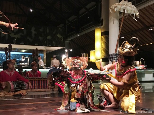 Balinese play performance, Padma Resort Legian