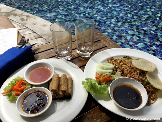 Poolside Meal, Padma Resort Legian, Bali