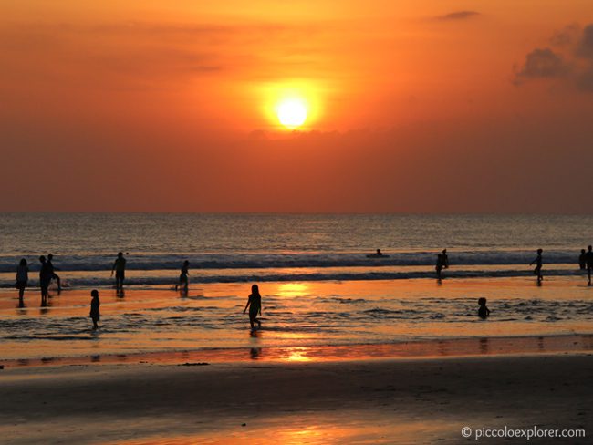 Sunset at Legian Beach, Bali