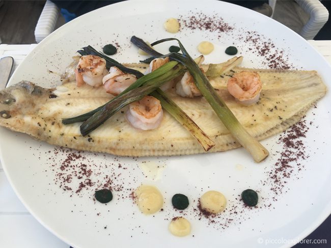 Dover sole, Porthminster Beach Cafe. St Ives, Cornwall