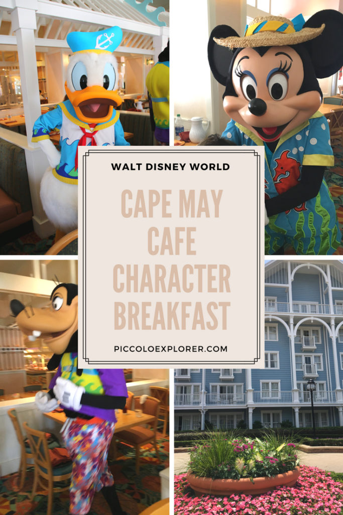 Cape May Cafe Character Breakfast Walt Disney World