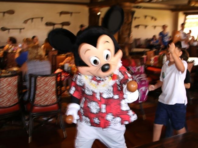 Mickey at Ohana Best Friends Breakfast Walt Disney World