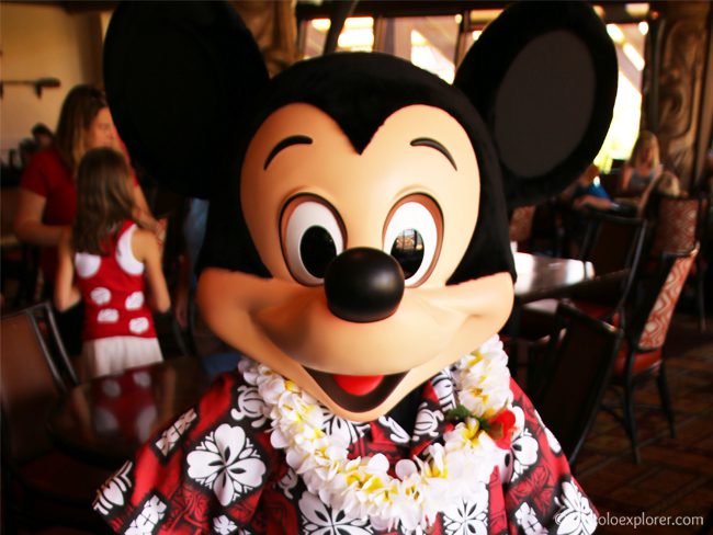 Mickey Mouse at 'Ohana Character Breakfast