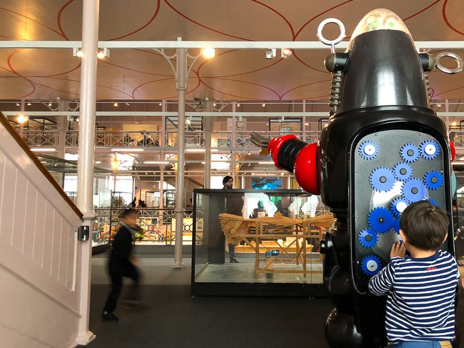 Interactive robot activity at V&A Museum of Childhood London
