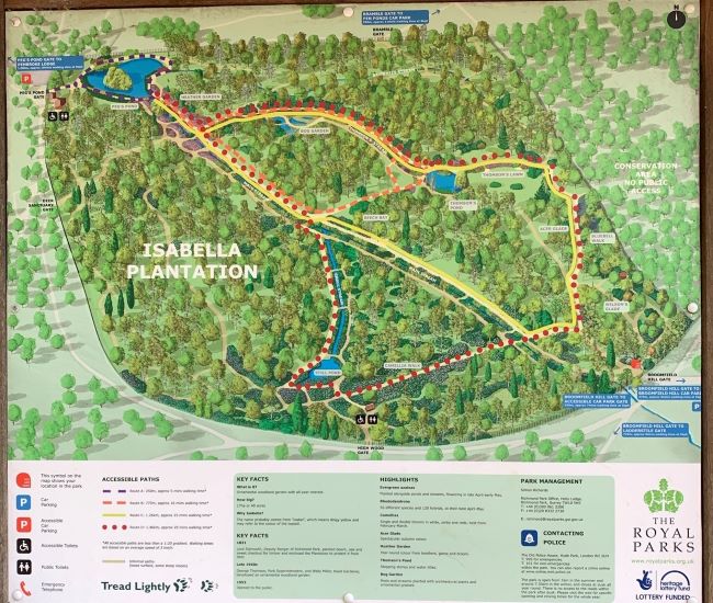 Isabella Plantation Map