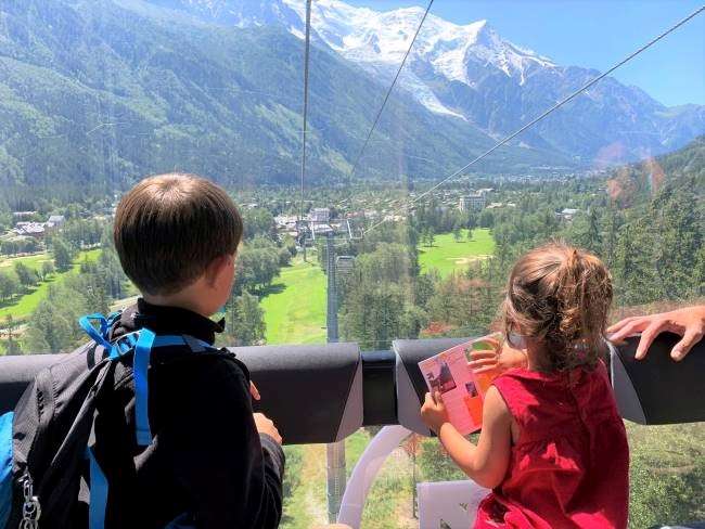 Gondola ride to La Flegere Chamonix