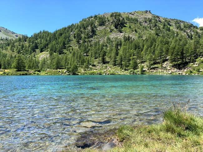 Mountain lake in Italian Alps