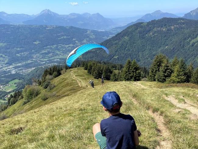 Parapente Samoens from La Bourgeoise