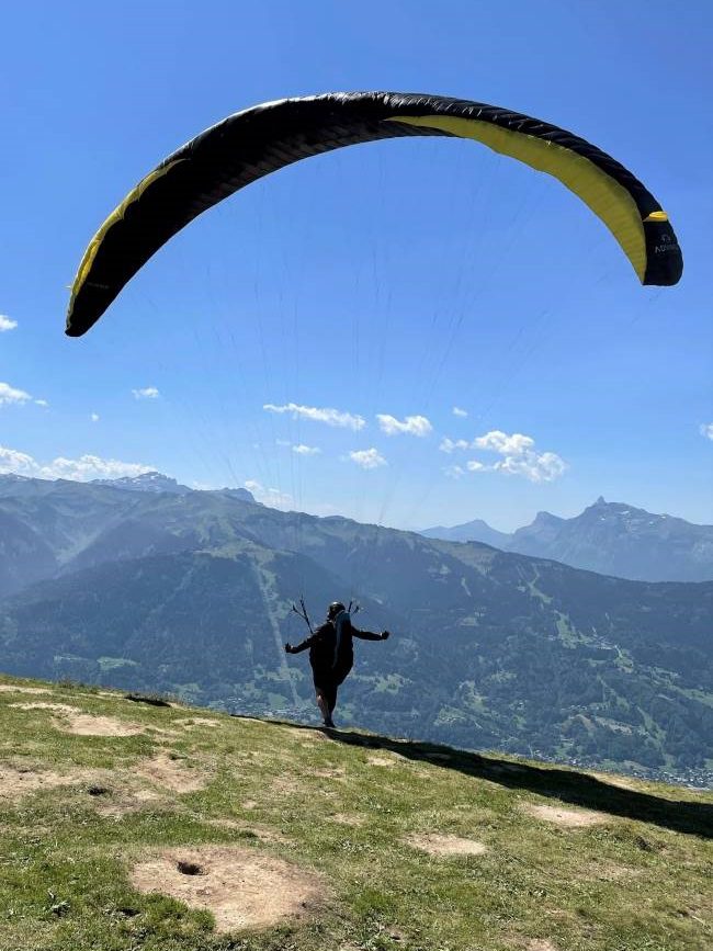 Paragliding from La Bourgeoise, France