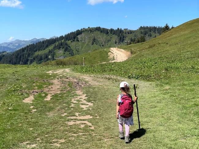 Hiking with kids in the Alps
