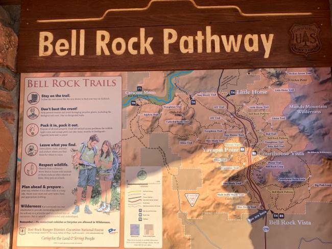 Bell Rock Pathway Trail Map