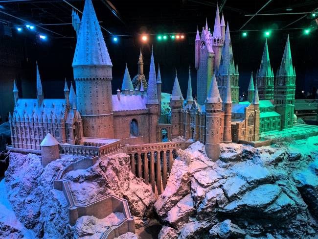 Hogwarts Castle Model Filmmaking Snow