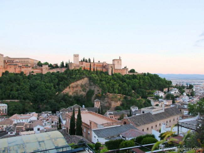 Alhambra view from Albayzin Granada