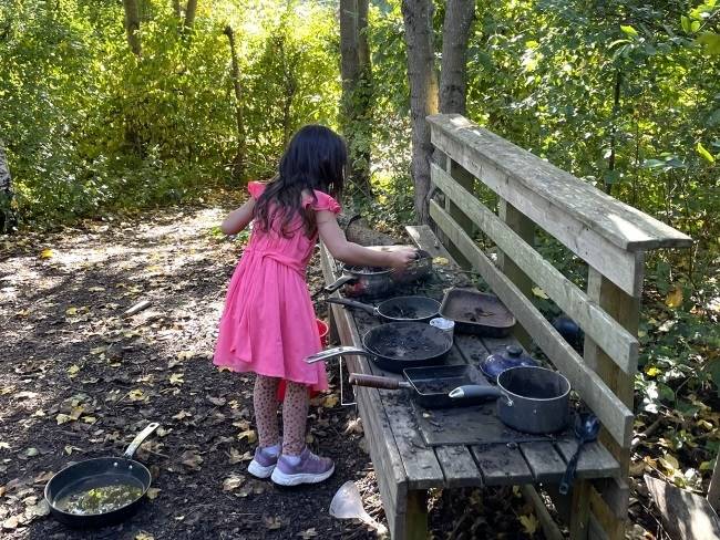 London wetland centre mud kitchen