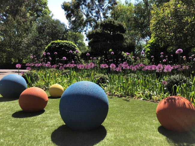 Bouncy balls Air Garden Kew London playground