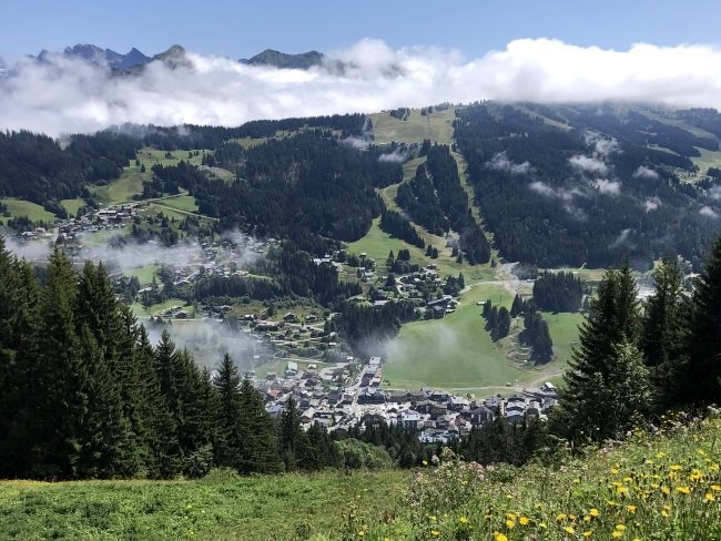 Les Gets View from Mont Chery French Alps