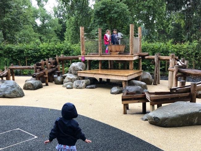 Water play area Kew Gardens Childrens Garden