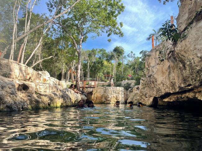 Kid friendly Tulum cenote Casa Tortuga