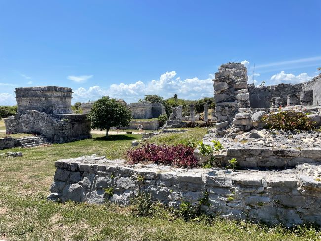 Riviera Maya with Kids visiting Tulum Mayan ruins