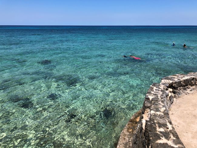 Snorkeling at Cozumel Island with kids