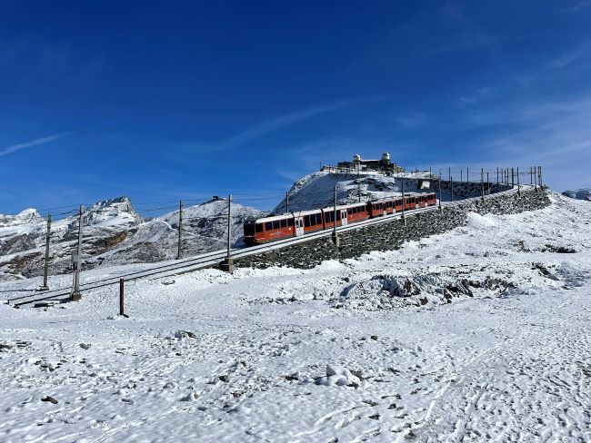 Switzerland road trips Zermatt Gornergrat Railway