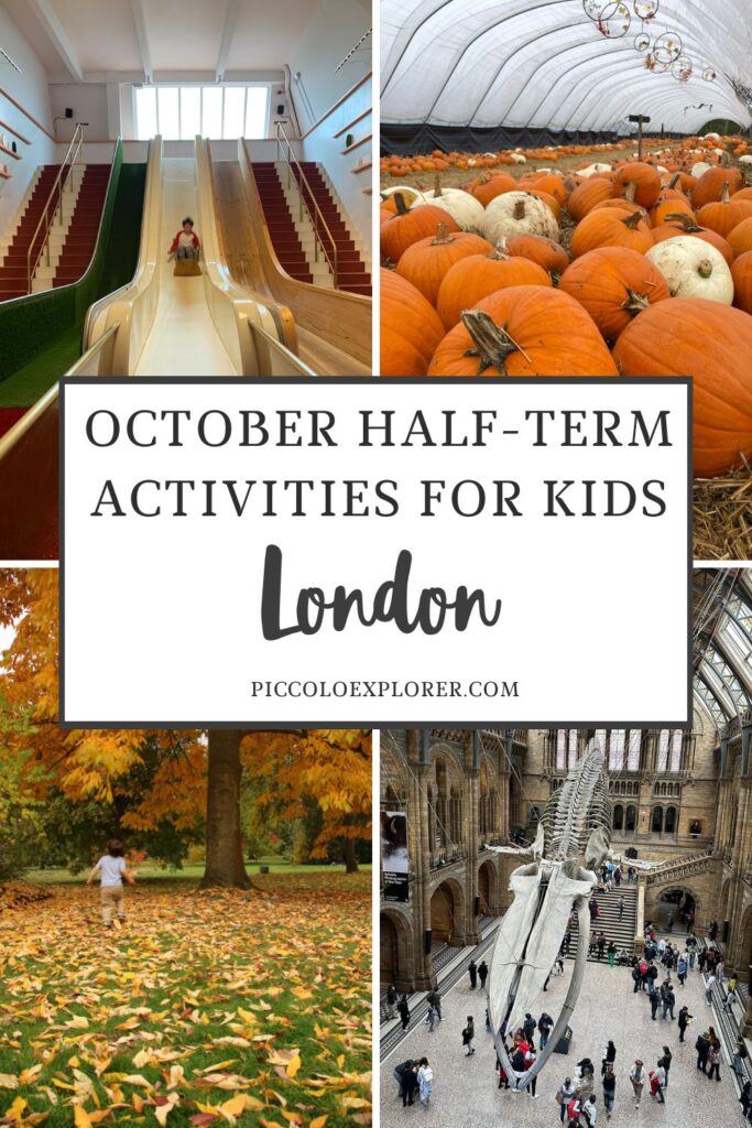 October half-term activities for kids in London