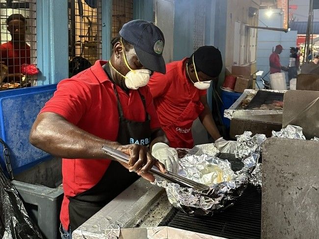 Chillin n Grillin Oisitins Fish Fry Barbados